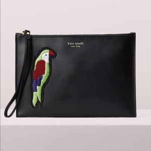 Kate Spade Bearded Flock Party Small Wristlet